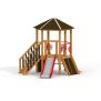 Miniaturka Six Angle w/ Stairs & Slide (H90) wooden playhouse (2)